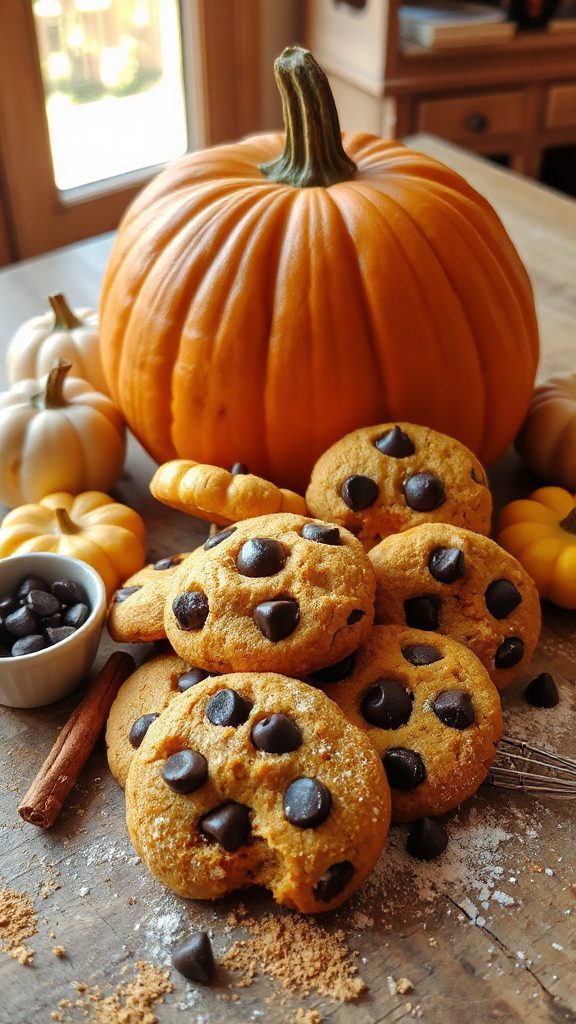 pumpkin chocolate chip cookies