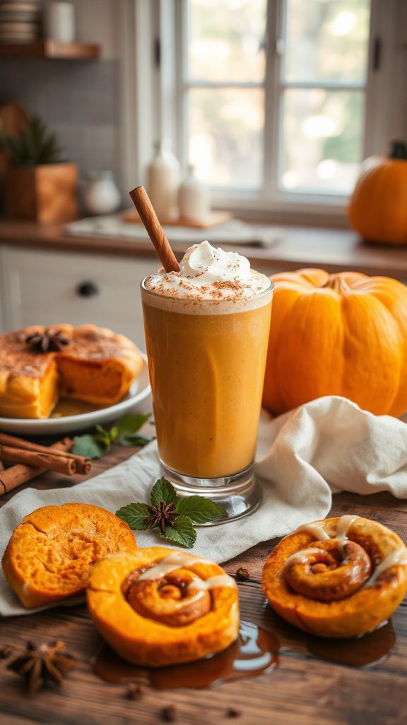 pumpkin cinnamon roll smoothie