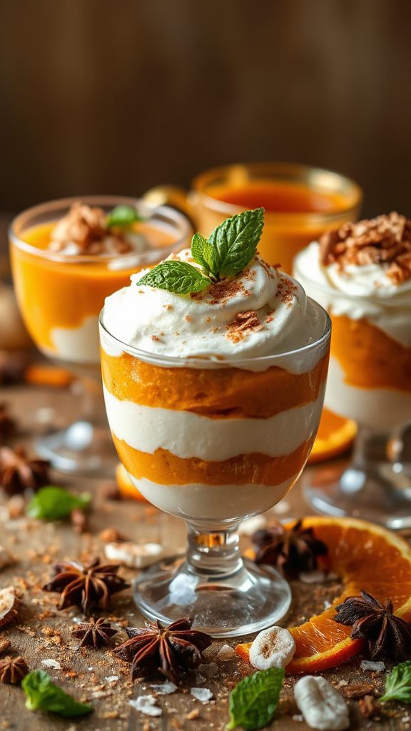 pumpkin coconut chai parfait delight