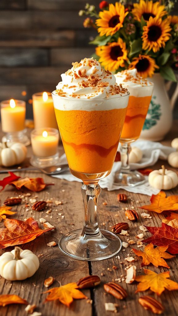 pumpkin coconut dessert parfait