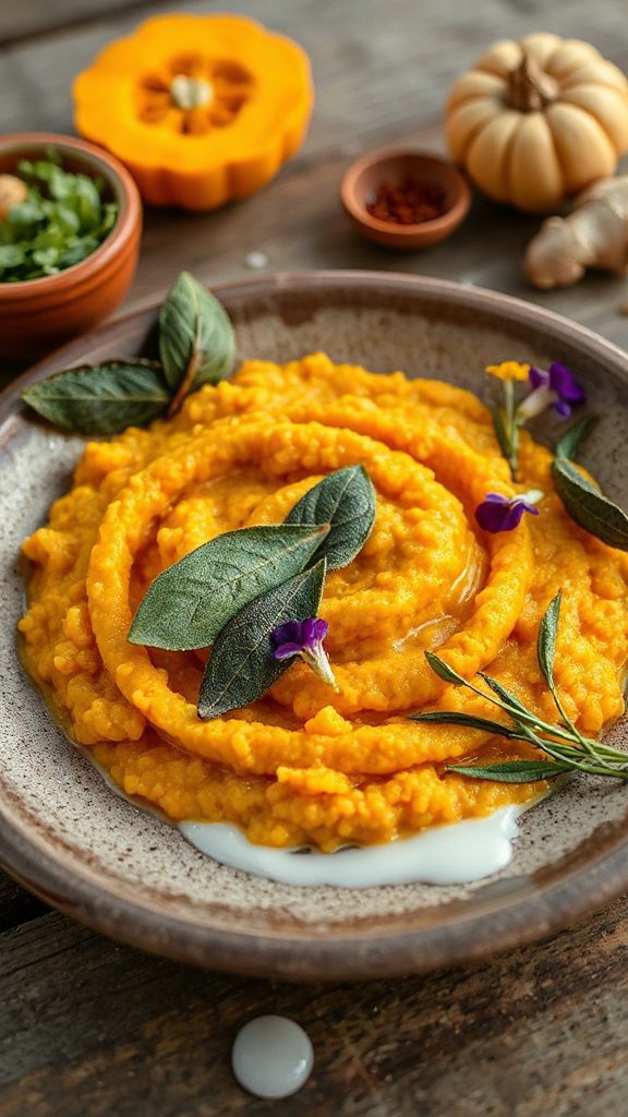 pumpkin coconut ginger risotto