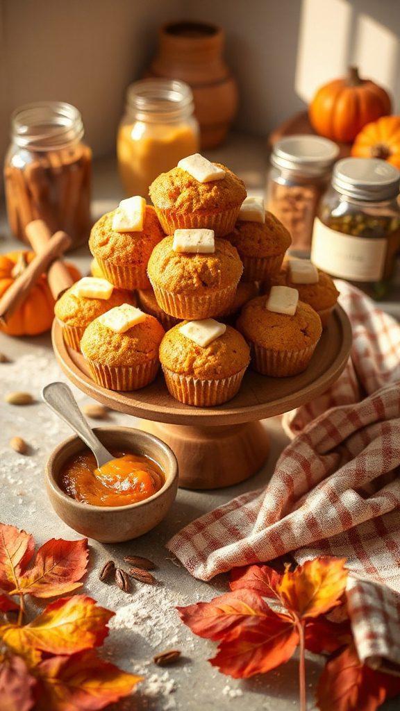 pumpkin cornbread muffins recipe