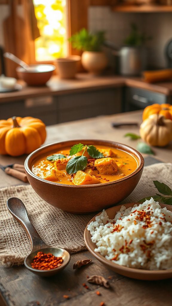 pumpkin curry warm spices