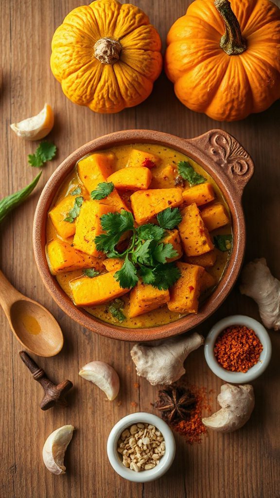 pumpkin curry with spices