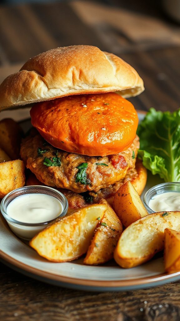 pumpkin fennel sausage sandwich