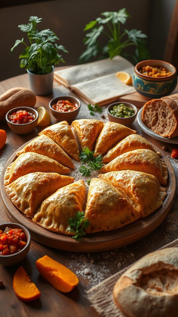 pumpkin filled flaky pastries