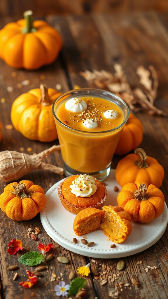 pumpkin flavored bubble tea delight