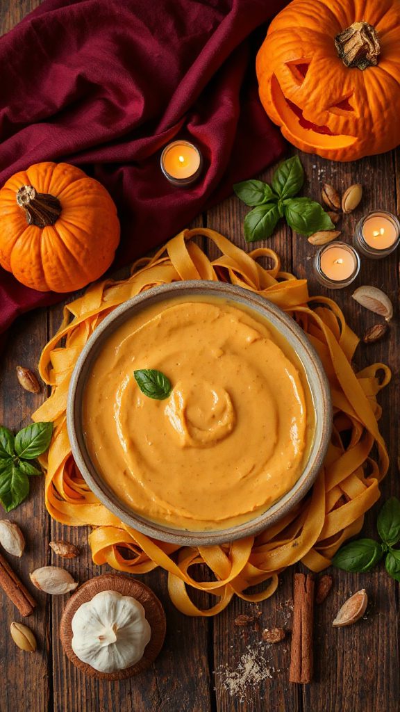 pumpkin flavored creamy pasta