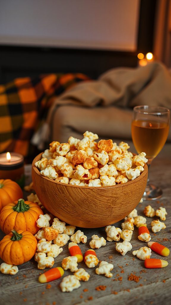 pumpkin flavored popcorn delight