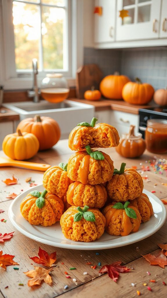 pumpkin flavored rice krispie treats