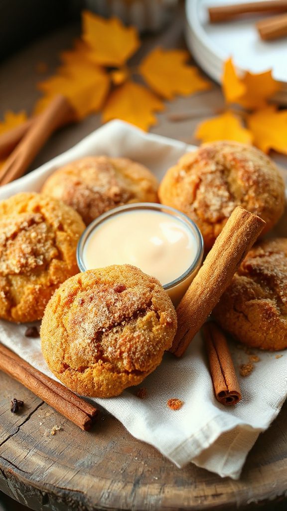 pumpkin flavored snickerdoodle cookies