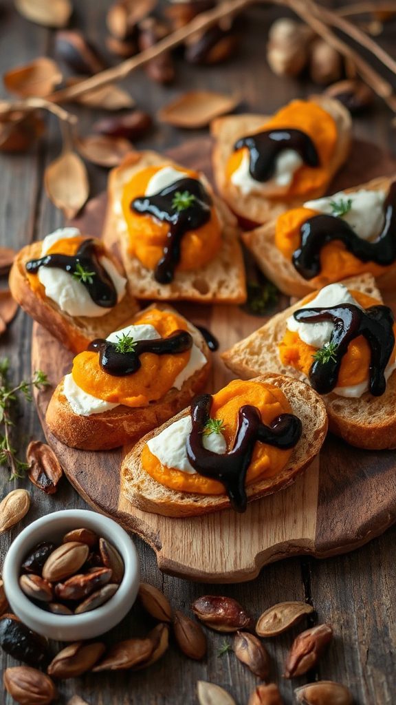 pumpkin goat cheese appetizer