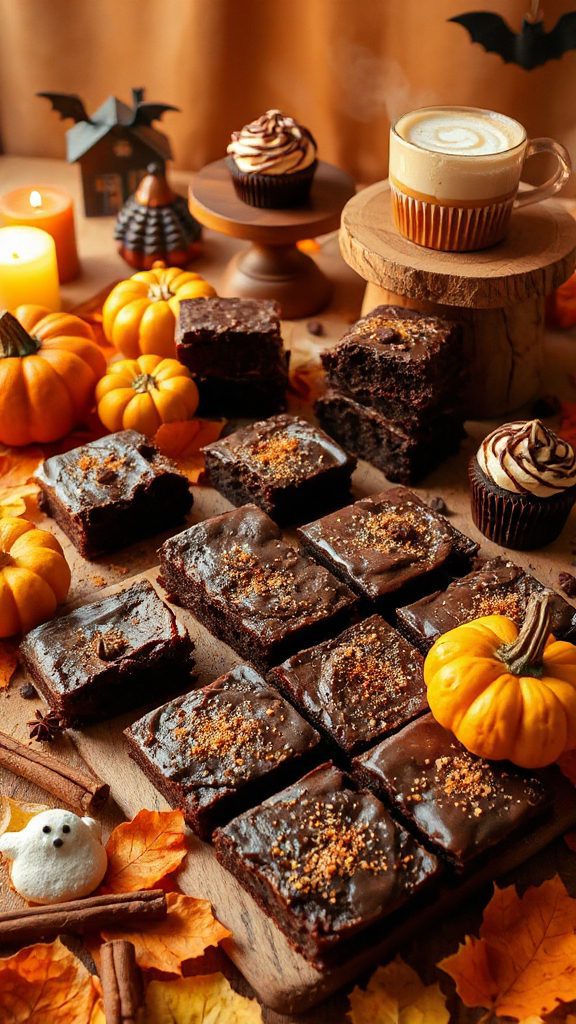 pumpkin infused chocolate brownies