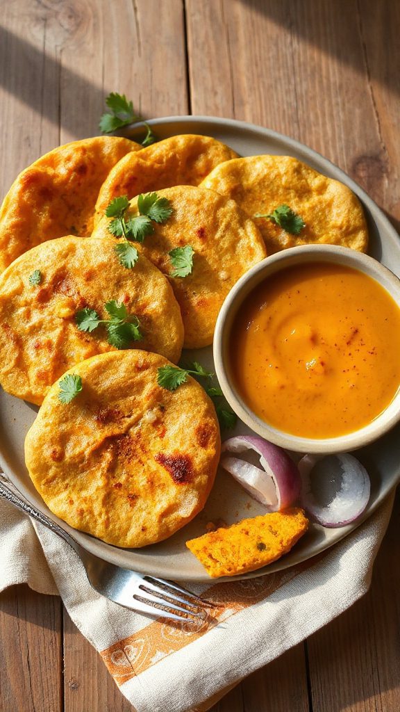 pumpkin infused indian flatbread recipe