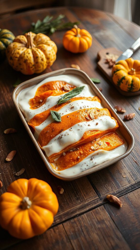 pumpkin lasagna with chia