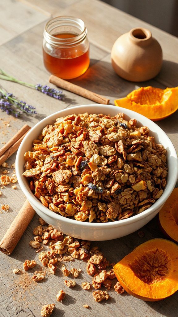 pumpkin lavender granola recipe