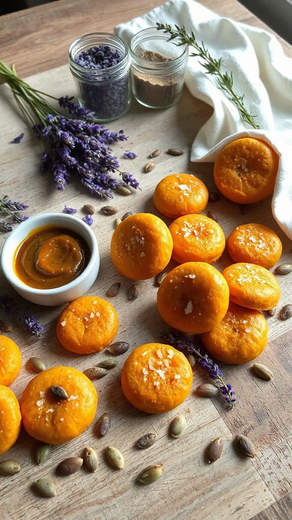 pumpkin lavender protein bites
