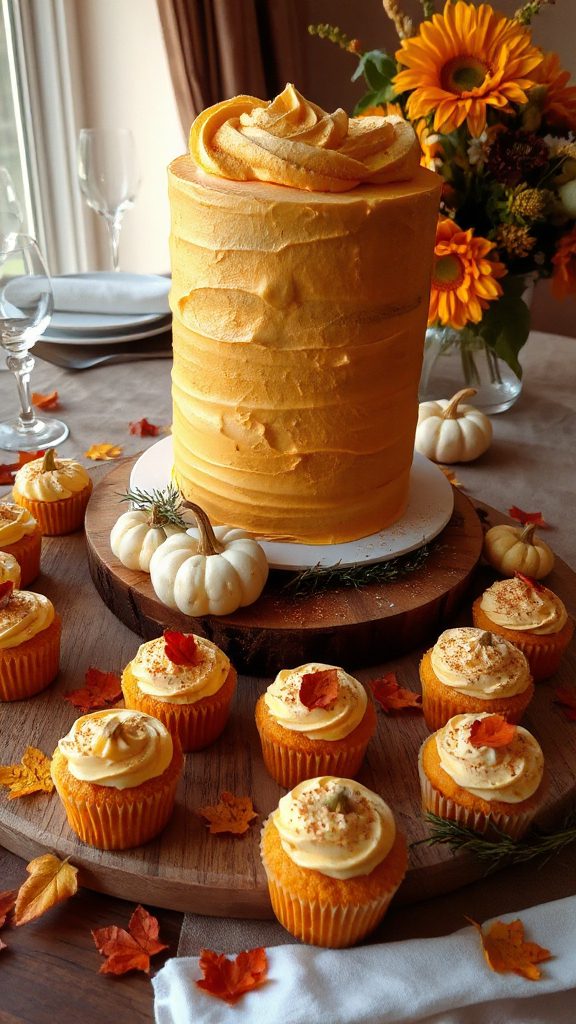 pumpkin maple cupcake delight