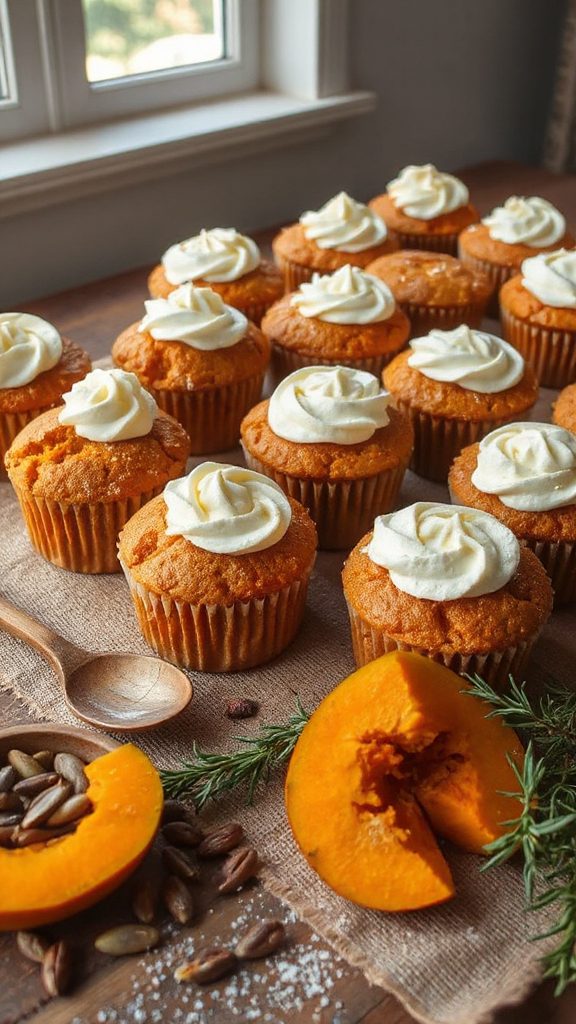 pumpkin muffins with cream cheese