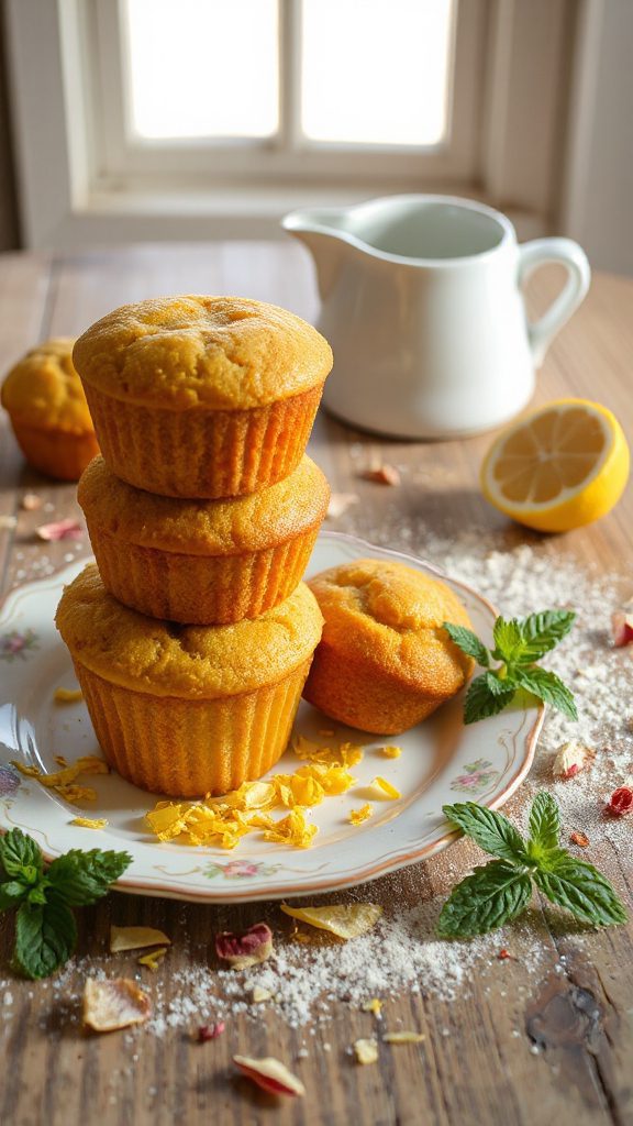 pumpkin muffins with lemon zest