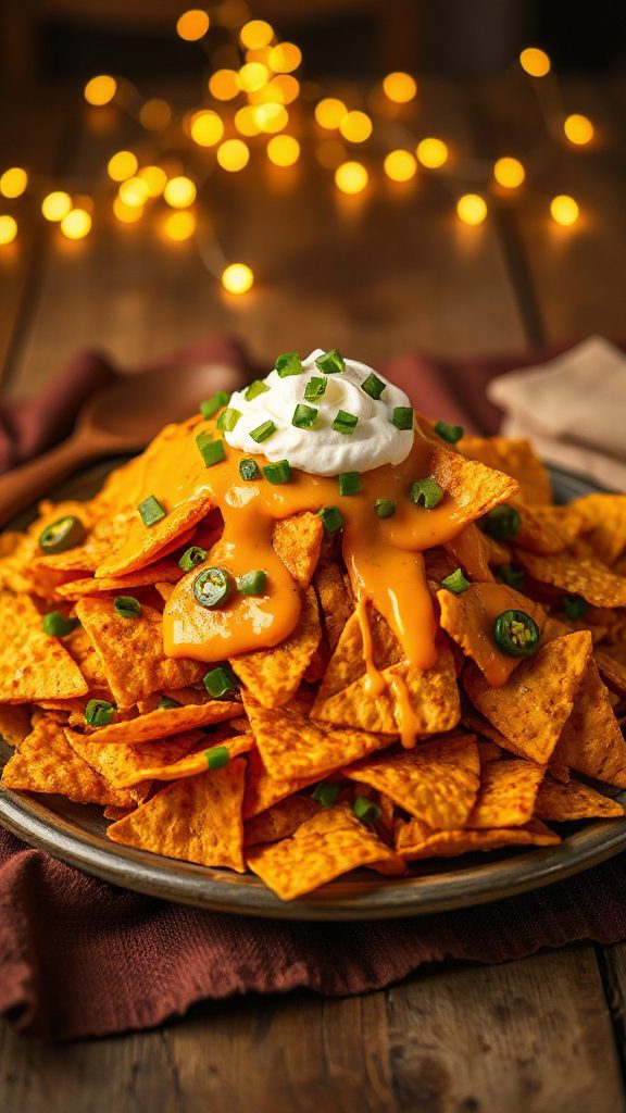 pumpkin nachos with cheese