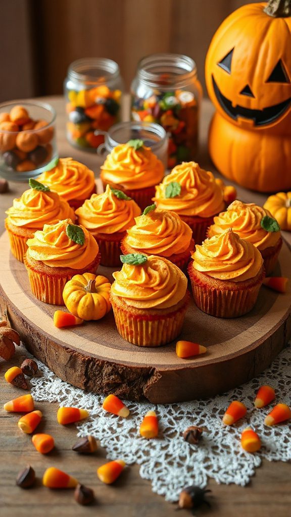 pumpkin patch cupcakes delight