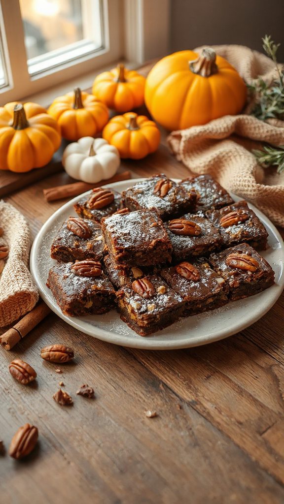 pumpkin pecan brownie delight