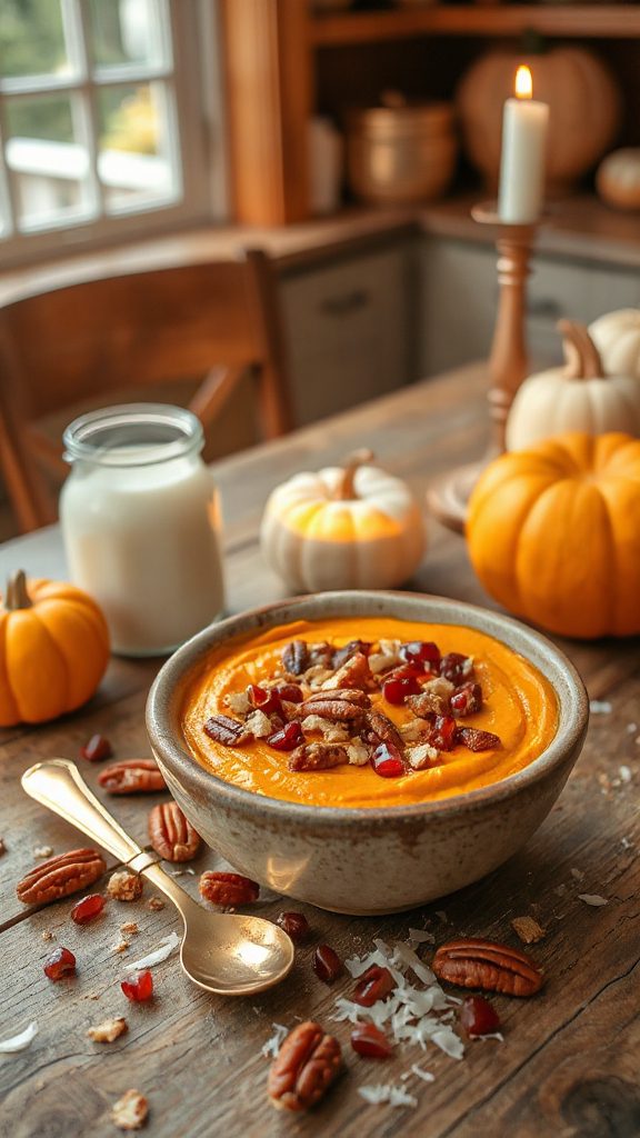 pumpkin pecan pomegranate dip