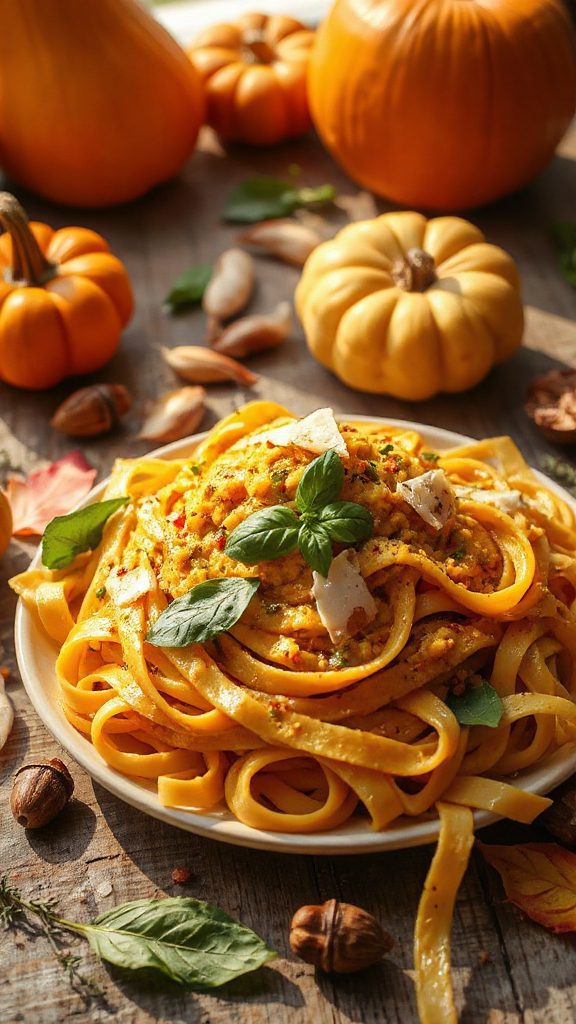 pumpkin pesto pasta recipe