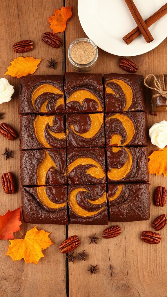 pumpkin pie brownie dessert