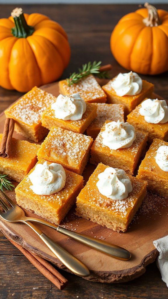 pumpkin pie dessert bars