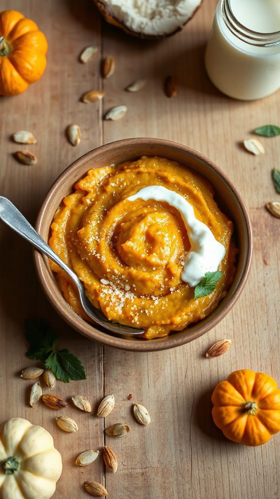 pumpkin risotto with almond flour