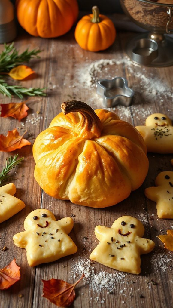 pumpkin shaped cheesy appetizers