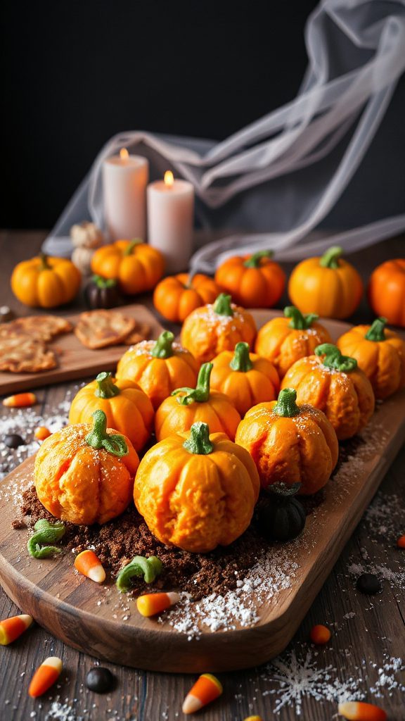 pumpkin shaped rice krispie treats