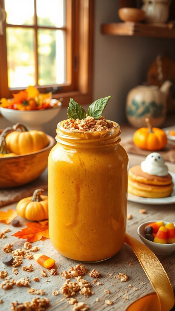 pumpkin shaped smoothie recipe