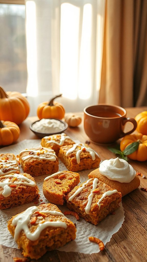 pumpkin spice breakfast bars