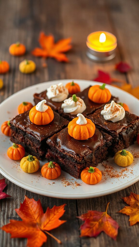 pumpkin spice brownie delight