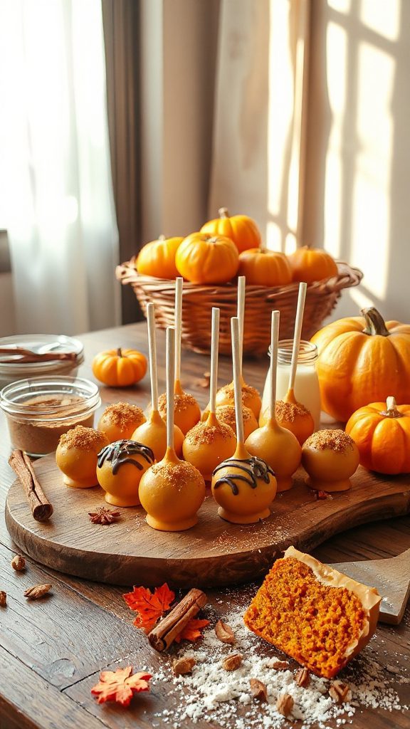 pumpkin spice cake pops