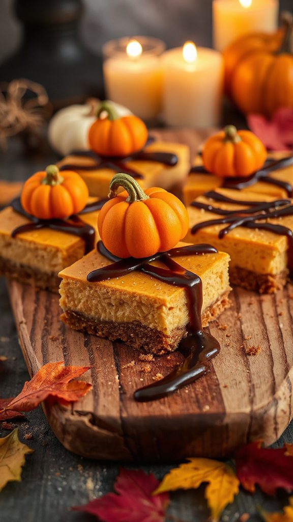 pumpkin spice cheesecake bars