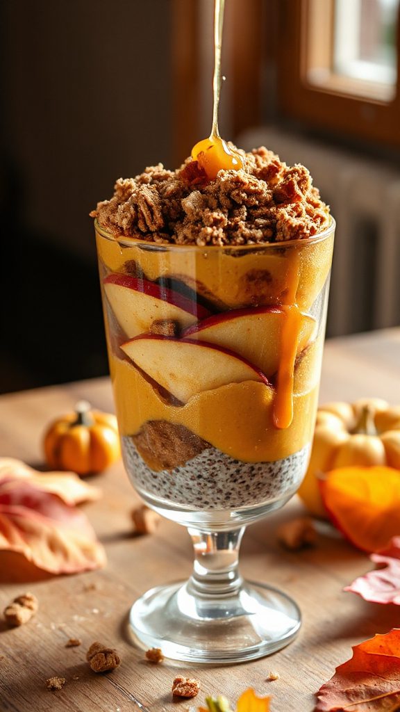 pumpkin spice chia parfait