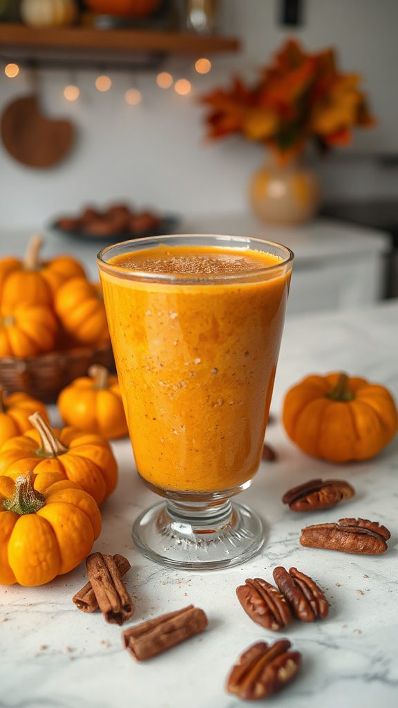 pumpkin spice chia smoothie