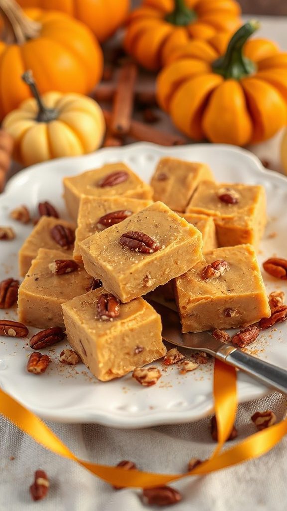 pumpkin spice chocolate fudge