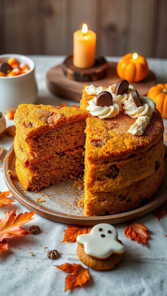 pumpkin spice cookie cake