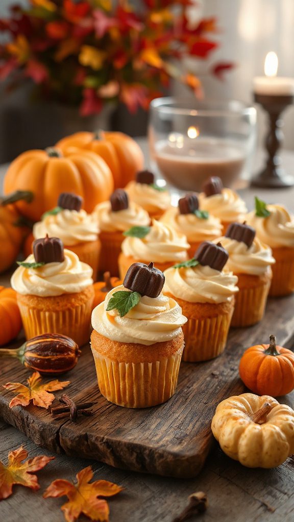 pumpkin spice cupcake delight
