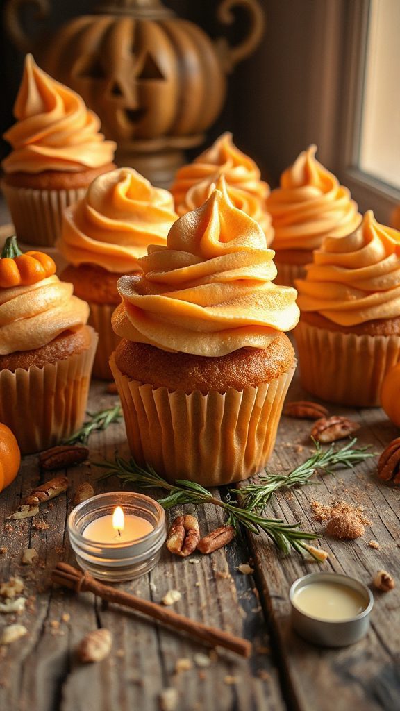 pumpkin spice cupcakes delightfully festive