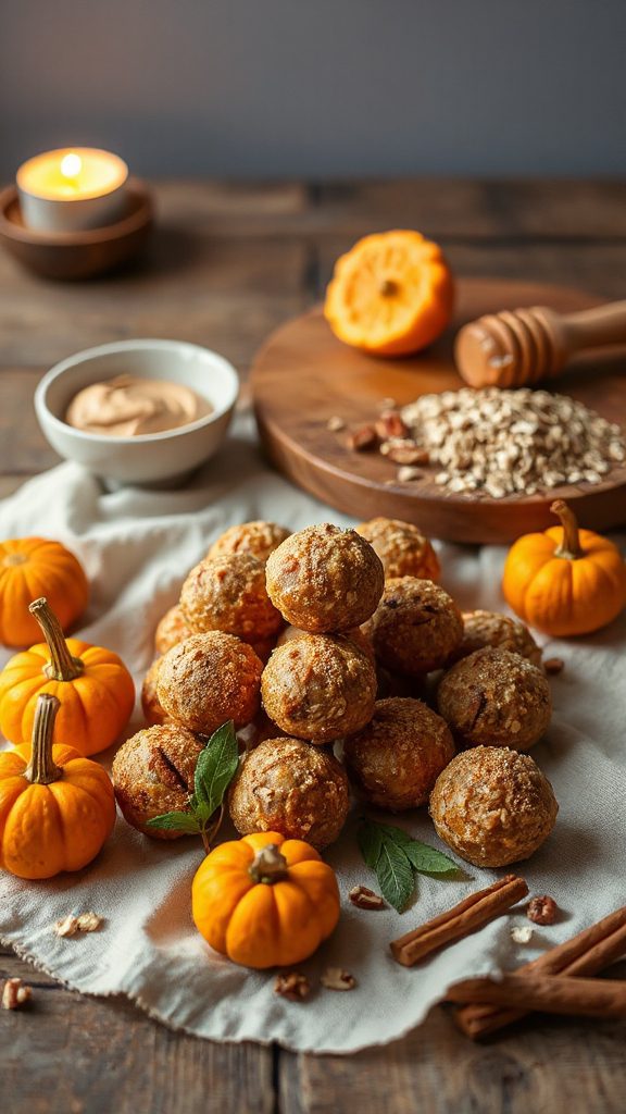 pumpkin spice energy bites