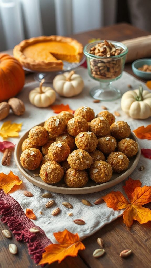 pumpkin spice energy bites