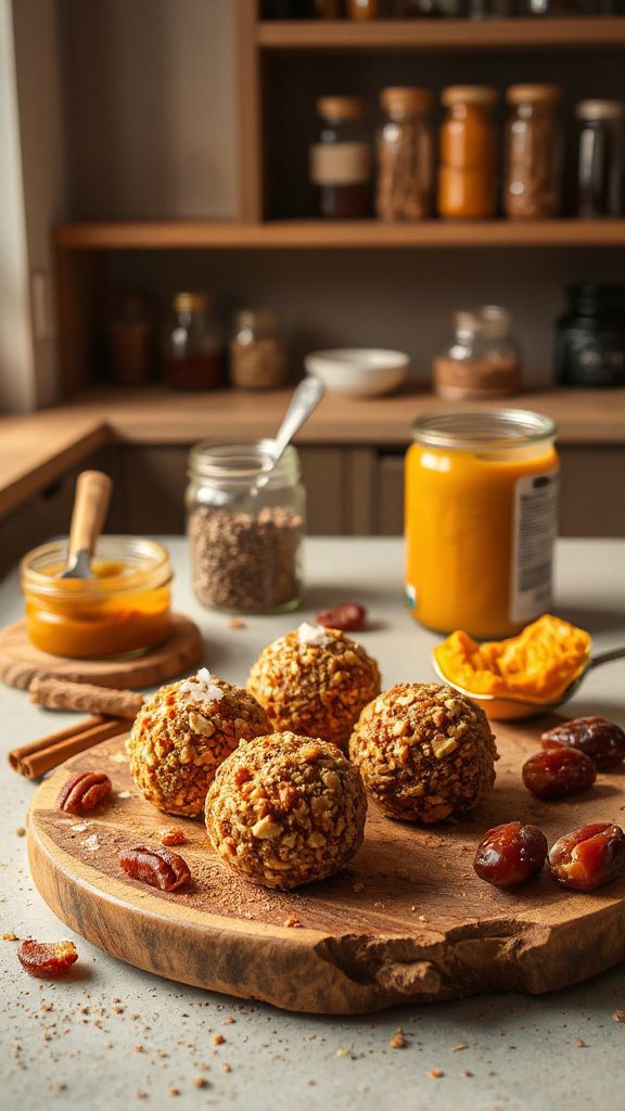 pumpkin spice energy bites