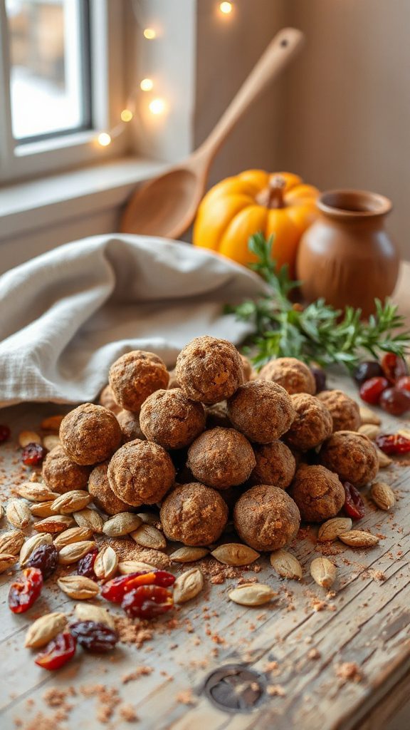 pumpkin spice energy snacks