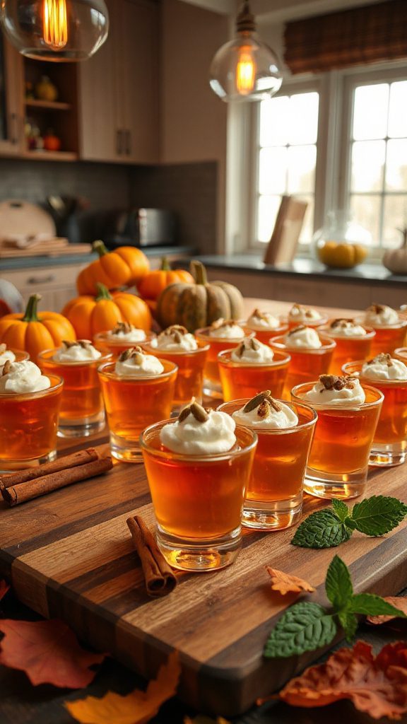 pumpkin spice gelatin treats